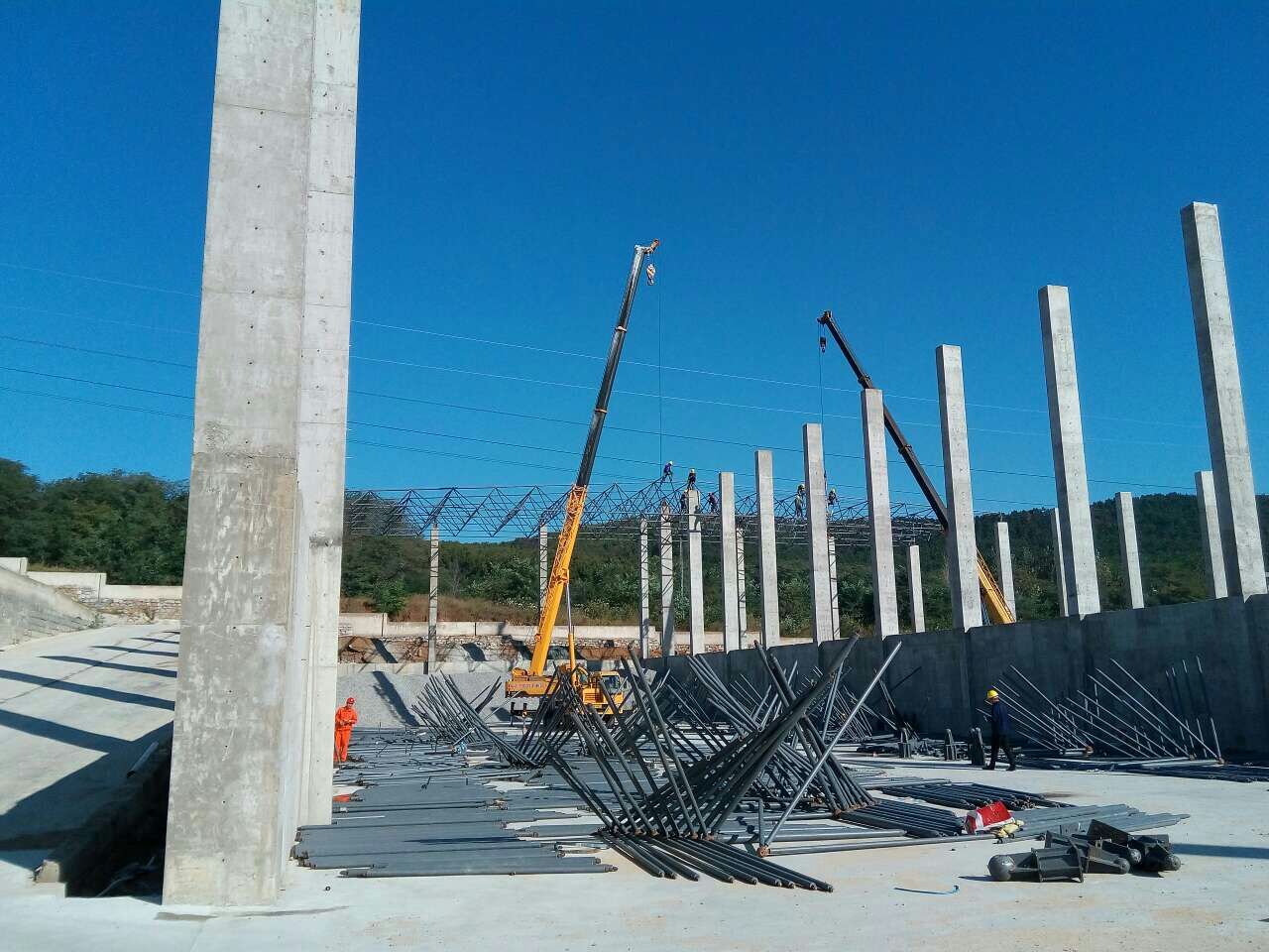 贺州搅拌站网架